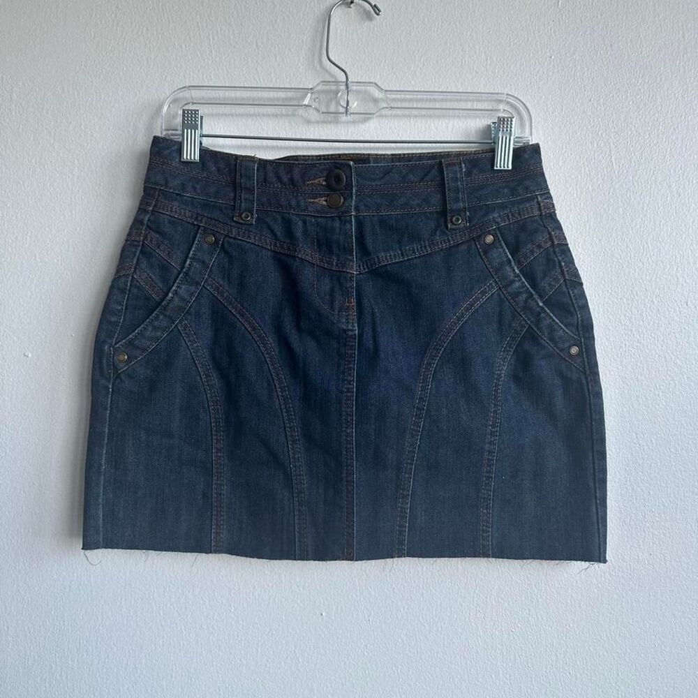 ZIP Jeans Women's Navy and Blue Skirt